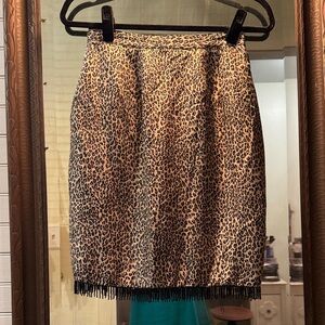 Vintage leopard print skirt